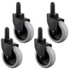 4pcs Mop Bucket Wheels Replacement – Non-Marking TPR Casters for