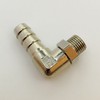 5/16" Barb x 1/8" Male NPT Brass 90° Elbow Swivel