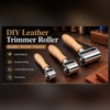 Leather Press Roller with Wooden Handle – Three Widths or