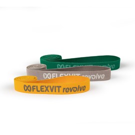 FLEXVIT Revolve - Super Band for Strength, Core and Mobility | Power Band for Home, Office, Gym & Outdoor | Fitness Band Washable, Robust & Tear-Resistant | Made in Germany | 5 Resistance Levels