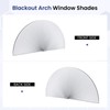 Grandekor No Drill Arch Window Shades Blackout 48" X 24"