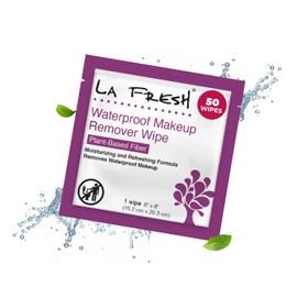La Fresh 24/7 Makeup Remover Wipes, Easily Remove Waterproof Makeup and Moisturizing, Pack of 50 Individually Wrapped Wet Wipes, Skincare Travel Essentials
