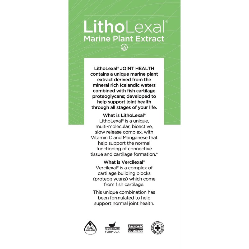 LithoLexal Joint Health 60 Tablets (1 Month Supply)