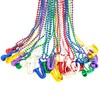 YSPPF 36Pcs Mardi Gras Bead Necklace Bulk Multi Colors Mardi