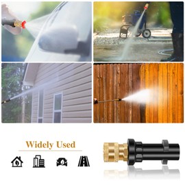 Nutmanel Pressure Washer Adapter, Kärcher Adapter, Pressure Washer Gun Adapter M22, 1/4 Inch Brass Quick Connect Compatible with Kärcher K Series K2, K3, K4, K5, K6, K7 Pressure Washer Foam Cannon