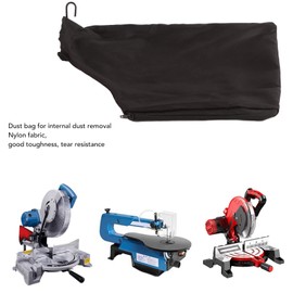 Nylon Saw Dust Bag Steel Holder Zipper Design Internal Dust Collection Bag for Miter Saw Model 255