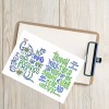 Geanina Medana Creations Psalm23 Edelweiss Christian Sticker Sheet 5.83″×8.27″