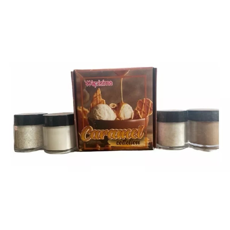 Wapizima Colección Acrilicos 4 Piezas Caramel