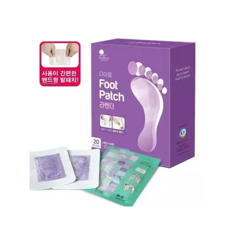 Essence Nature 풋케어 국산 건강 발패치 에센스네이쳐 라벤더 밴드형 20매