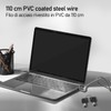 Cable Technologies Steel Security Cable 110cm Notebook with Padlock Kensington