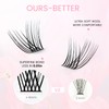 LANKIZ Lash Clusters 72 Pcs DIY Lash Extensions Individual Lashes