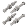 sourcing map Set of 4 304 Stainless Steel 3/8 Inch