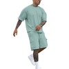 Fastkoala Men's Tracksuit Outfit Set Two Piece Round Neck Suits