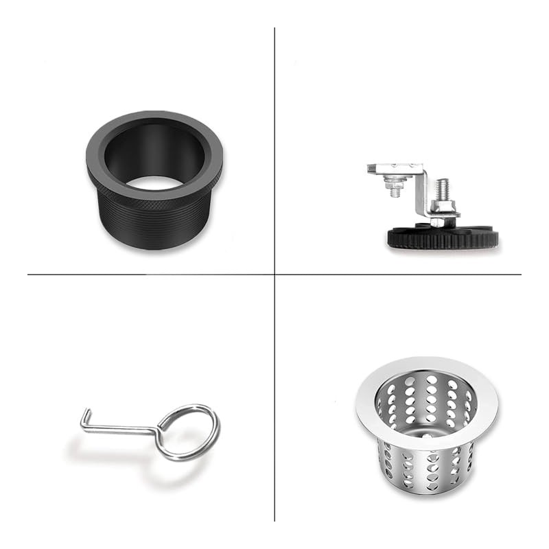 Fibetter Linear Shower Drain 24 Inch Black with Removable 2-in-1