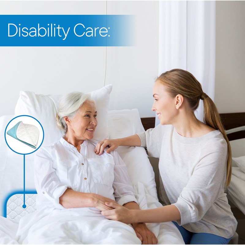 RMS Ultra Soft 4-Layer Washable and Reusable Incontinence Bed Pads