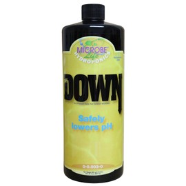 Microbe Life Hydroponics pH Down pH Control Liquid, Premium Buffering for pH Stability, Decreases pH Levels, Use with Any Feeding Systems Including Hydroponics or Soil, 32 Ounces