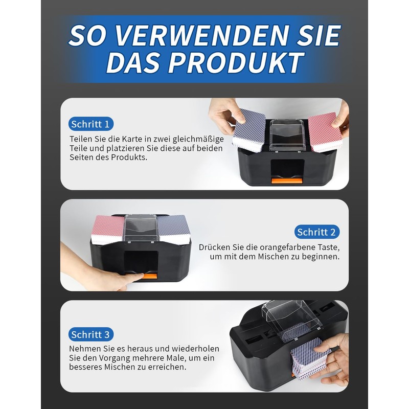 Kevsuvqin Card Shuffler Electric