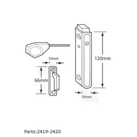 Maco Multivent Tilt and Turn Restrictor White Upvc Child Safety