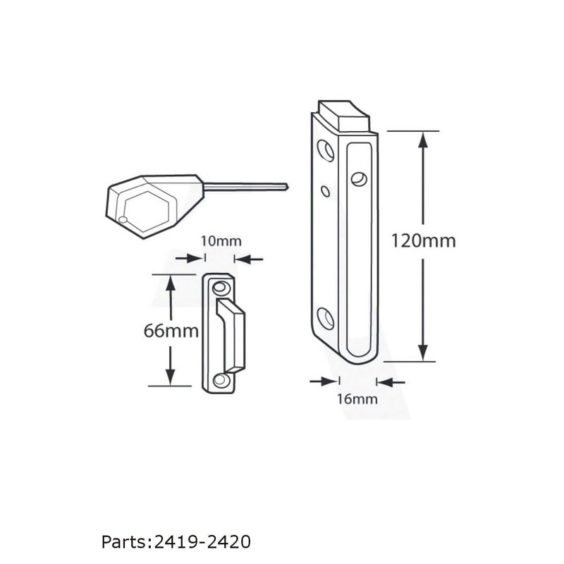 Maco Multivent Tilt and Turn Restrictor White Upvc Child Safety