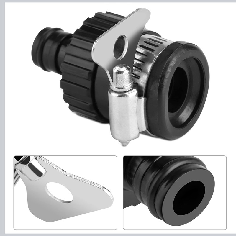 CYSFETENA Stainless Steel Universal Tap Connector, 6.5 cm Tap Hose