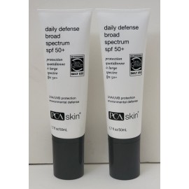 2 pk PCA SKIN Daily Defense Broad Spectrum SPF 50+ Environmental Defense 1.7 oz