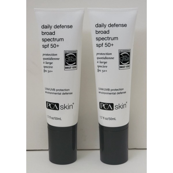2 pk PCA SKIN Daily Defense Broad Spectrum SPF 50+