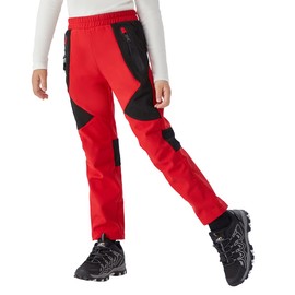 WULFUL Kids Waterproof Snow Ski Pants Boys Girls Outdoor Winter Fleece Hiking Insulated Snowboard Pants