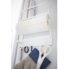 Yamazaki 2907 Magnetic Refrigerator Side Rack, White, Approx. W 9.6