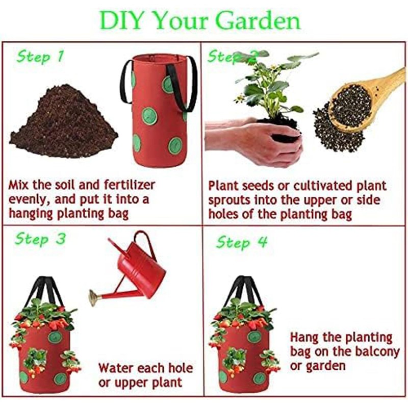 Cozioz 3-Pack Upside Down Hanging Tomato Planters – 3 Gallon