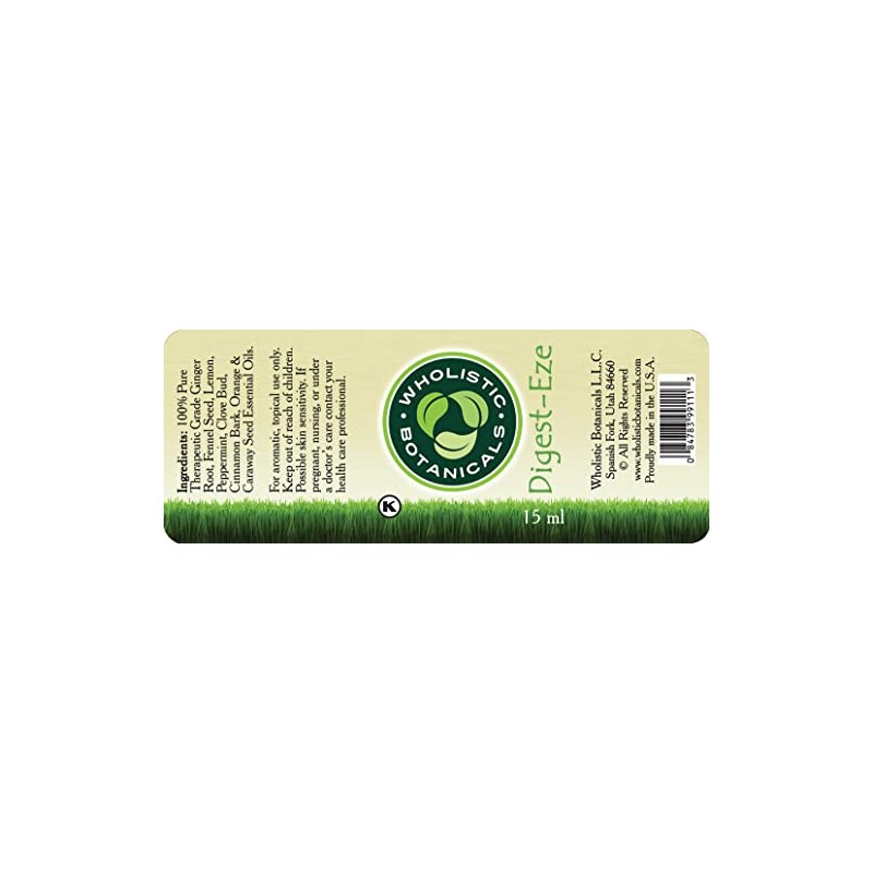 Wholistic Botanicals Digest-Eze Essential Oil 15 ml.