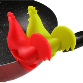 Silicone Pot Clip Spoon Rest Silicone Utensil Rest Silicone Spoon Rest for Stove Top Spill-proof Lid Lifter Non-Slip Spoon Holder Stove Organizer, Steam Releaser
