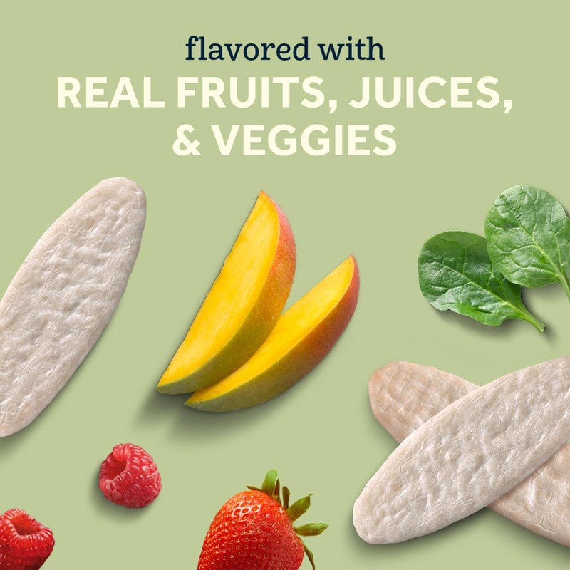 Gerber Teethers (1 Strawberry Apple Spinach, 1 Mango Raspberry) Variety