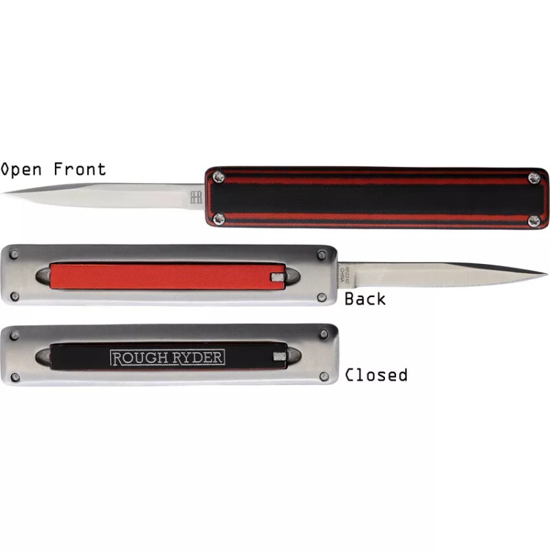 Rough Ryder New Rough Ryder Zipper Red G10 RR2242 SLIDER