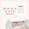 Press on Nails Short Square Fake Nails with 3D Bow