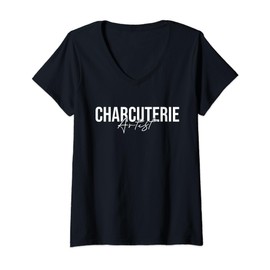 Womens Charcuterie Board Charcuterie Artist V-Neck T-Shirt