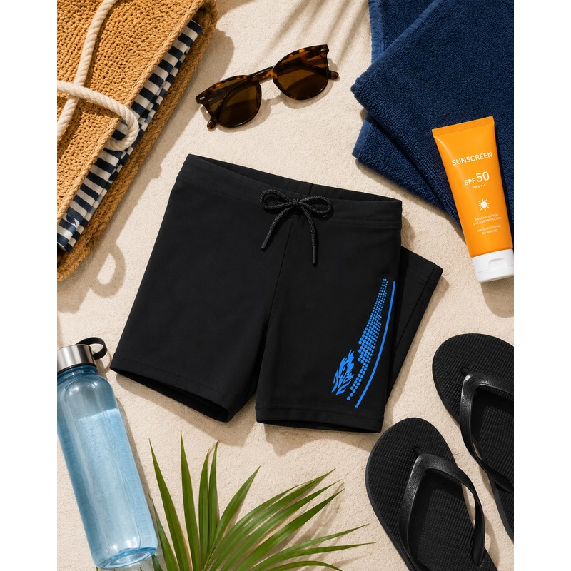 Men’s Quick-Dry Swim Trunks for Beach & Pool – Printed