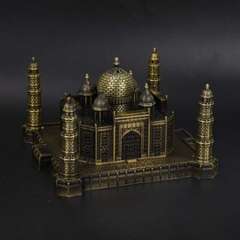 Mini India Taj Mahal Metal World Famous Landmark India Taj Mahal Model Model Metal World Famous Landmark Building Model Home Office Decor Ornaments Great Souvenir poster carrying tube