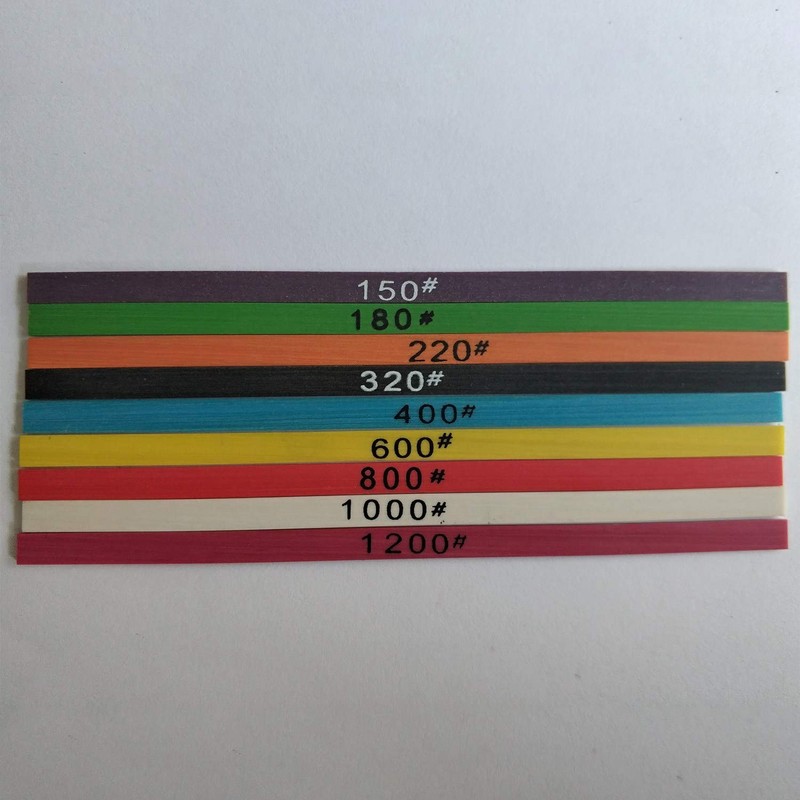 Bruafsir 9 Pieces 100 x 4 x 1mm Fiber Whetstone