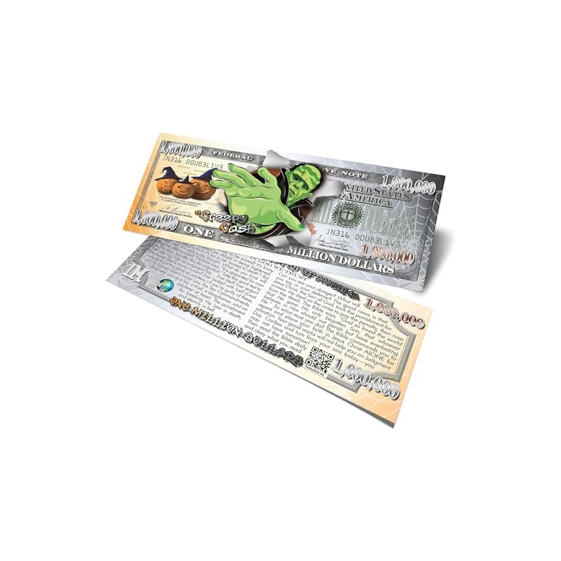 Tract Planet: Creepy Cash Gospel Tract (Pack of 100)