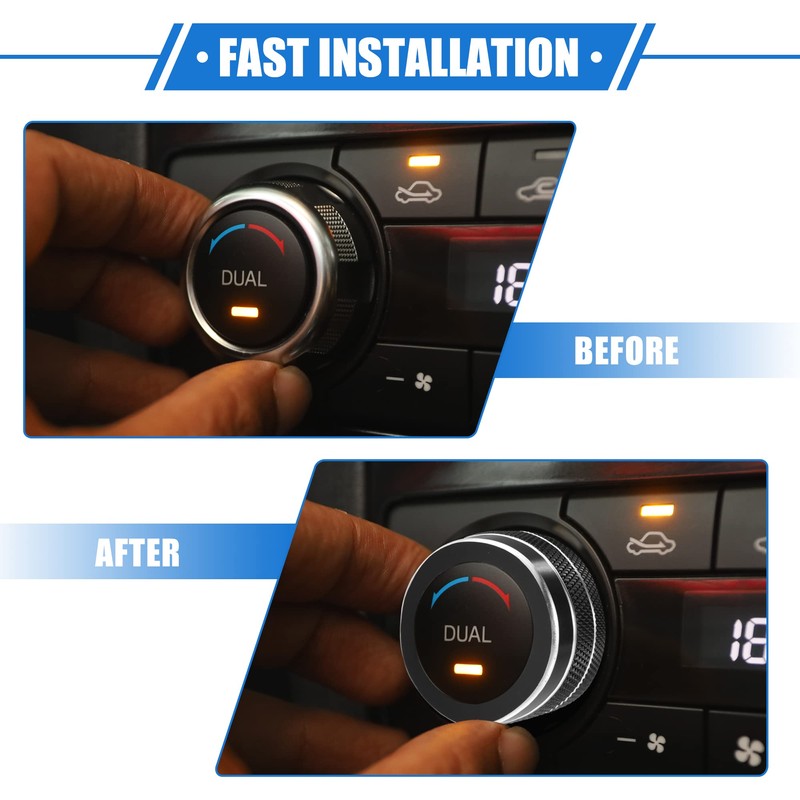 QUARKZMAN AC Air Conditioning Rotary Ring Cover Compatible with Jeep