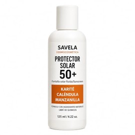 Pantalla Solar Fluida con efecto mate, con Karité, Caléndula y Manzanilla. 50+,