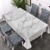 Walmsco Tablecloth White Gray Marble Decor For Dining Room Kitchen