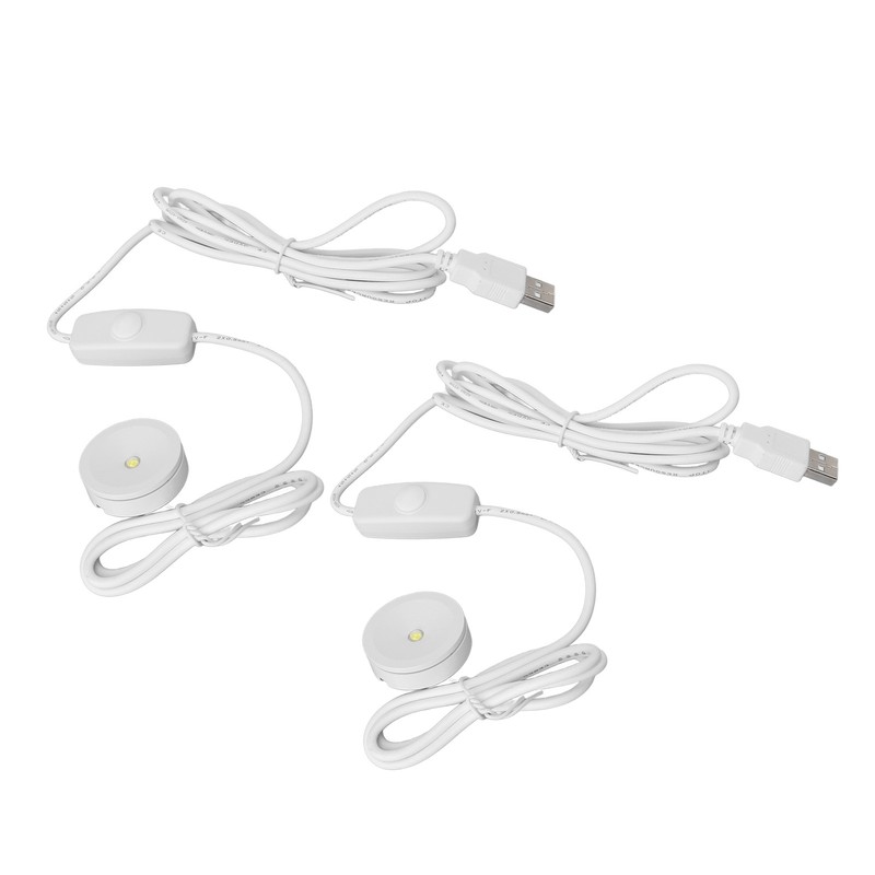 2PCS LED Spot Lights Professional 5V USB Dimmable Round Small