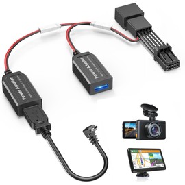 Dash Cam Power Adapter,(10P Type A)Fit Select Infiniti/Mazda/Nissan/Subaru,Connect to Auto-Dimming Rearview Mirror,Built-in Hide Power Adapter Charging Cable for Garmin Nuvi GPS Dashcam Mirror Camera