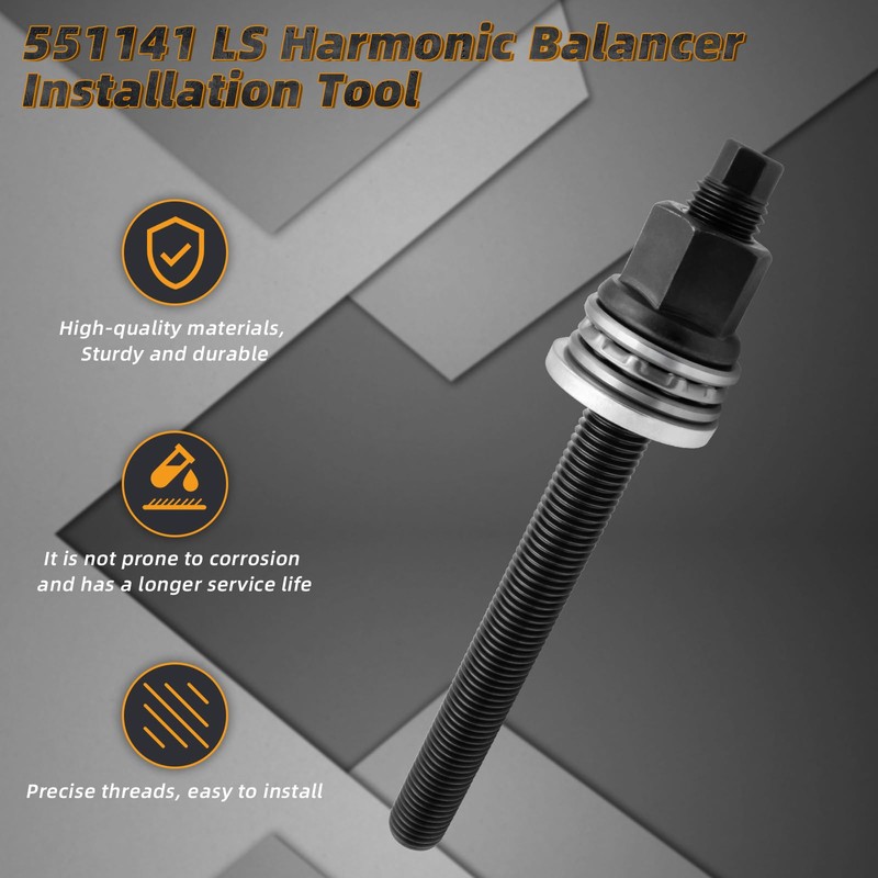 JEYPSHQP 551141 LS Harmonic Balancer Installation Tool Crank Pulley Install
