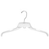 Only Hangers Unbreakable Clear Top Hanger [Bundle of 50]