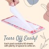 Magnetic Notepads for Refrigerator, 4-Pack Grocery List Magnet Pad for