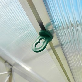 50 x Greenhouse Clips, Stable Plant Holder, Hanging Fixtures, Eyelets for Greenhouse, Perfect Climbing Aid Clips for Your Paradise