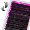 WLFRHD Eyelash Extensions, 320 Pieces, Cluster Lashes, 60D DIY Eyelash