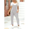 Tongmingyun Womens Casual Sleeveless Jumpsuits Spaghetti Strap Loose Romper Long
